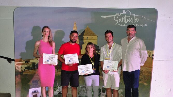Ganadores del Festival de Cortos de Santaella en su séptima edición.