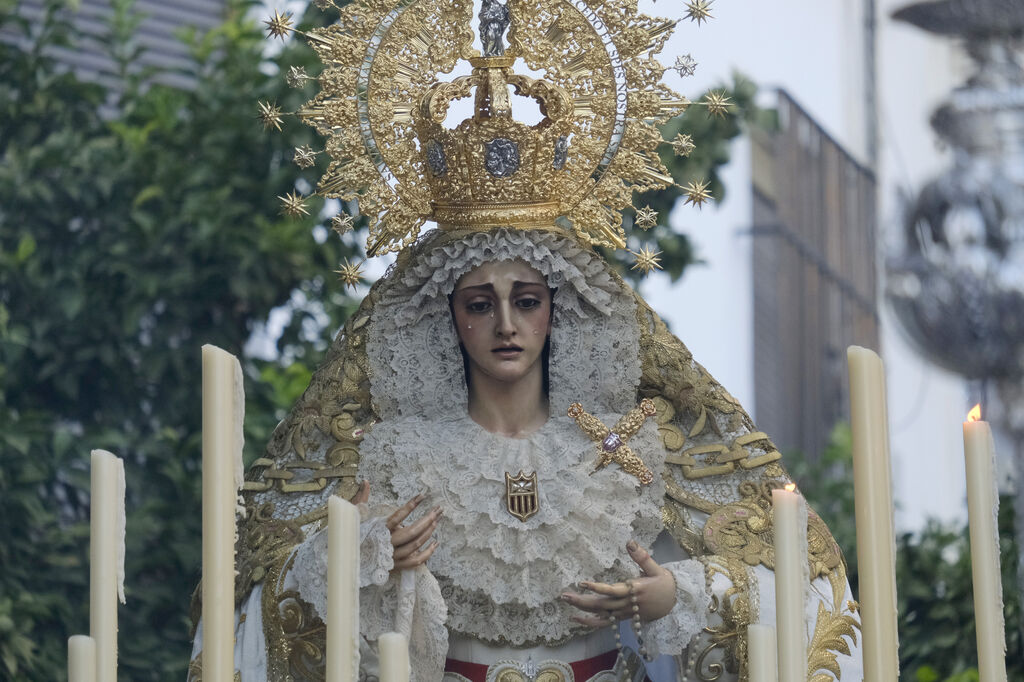 El traslado de la Virgen de la Merced de C&oacute;rdoba tras su restauraci&oacute;n, en im&aacute;genes