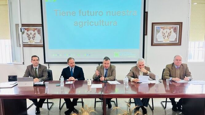 El presidente de Caja Rural del Sur en unas jornadas sobre el futuro de la nueva agricultura.