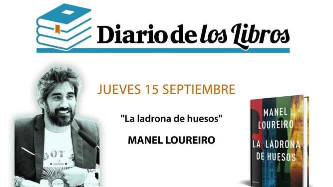 Manel Loureiro y 'La ladrona de huesos', protagonistas de 'Diario de los libros' de El Día.