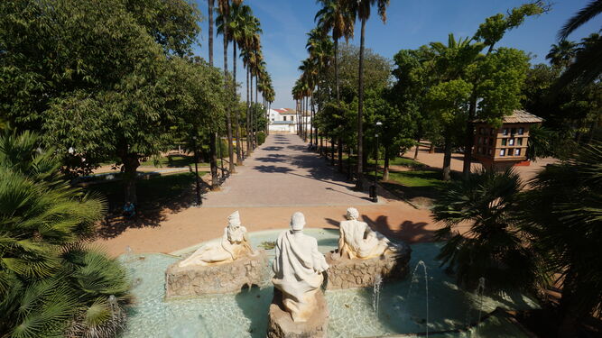 Paseo de Cervantes en Montilla.