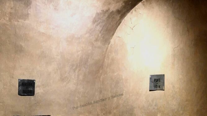 Cripta donde estarían los restos del XVI Duque de Sessa y la Marquesa de Astorga.