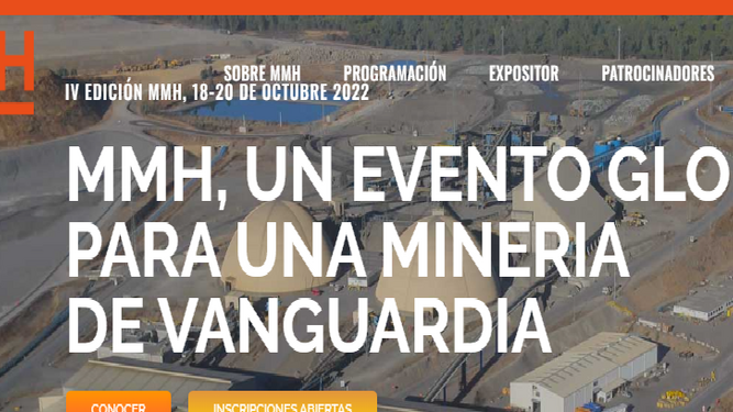 Página web del Salón internacional de la Minería de Sevilla.