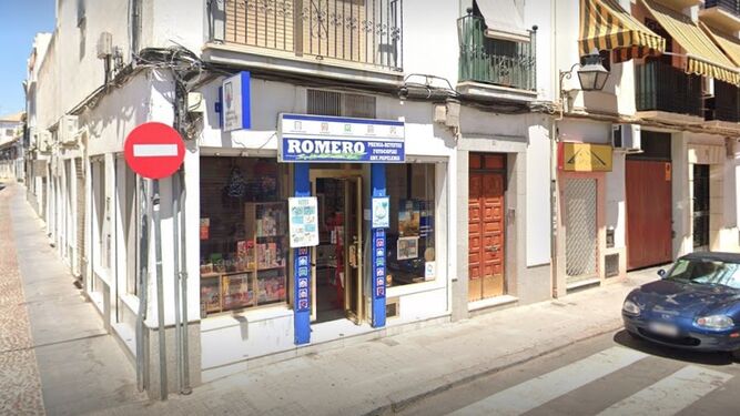 Despacho de la calle María Auxiliadora que ha vendido el segundo premio de la Bonoloto.