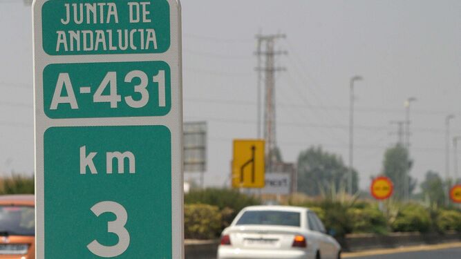 Carretera A-431, en Córdoba.