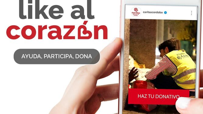 Campaña 'Like al Corazón' de Cáritas Córdoba.