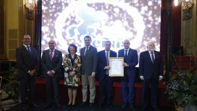 Los galardonados con los Premios Potros de las Peñas de Córdoba.