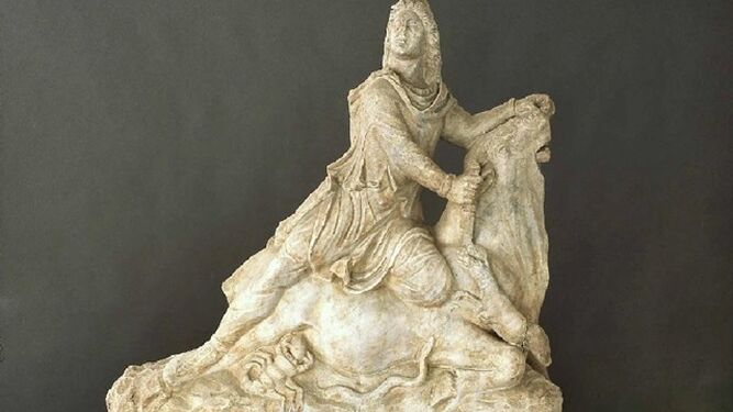 La escultura romana del dios Mihtra.