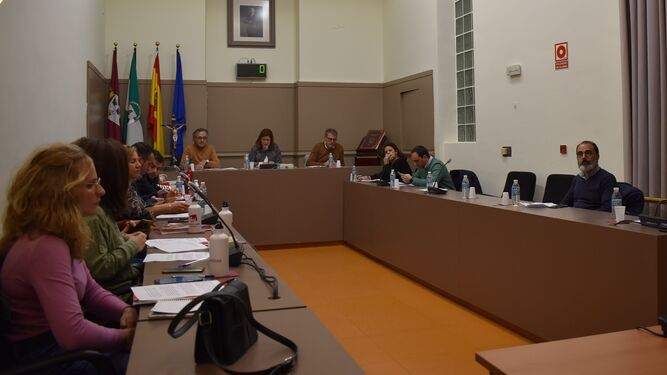 Un momento del Pleno de noviembre del Ayuntamiento de Baena.