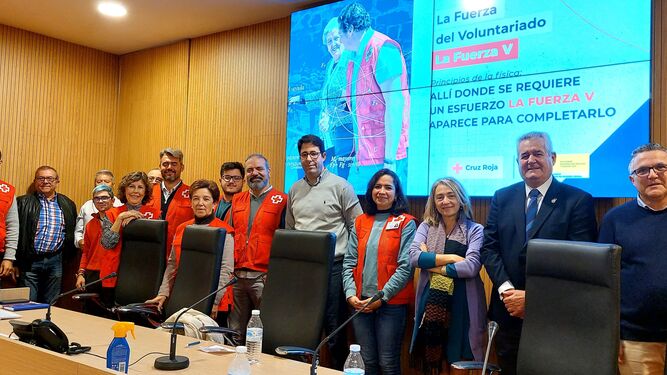 Un momento del acto celebrado en la sede de Cruz Roja en Córdoba.
