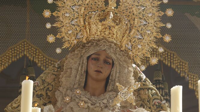 La Virgen de la Esperanza, en la pasada Semana Santa.