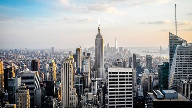 Vista de los rascacielos de Nueva York
