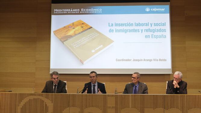 De izq. a dcha. Jerónimo Molina, Eduardo Baamonde, Joaquín Arengo- Vila y Manuel Guitérrez