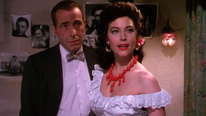 Con Humphrey Bogart en 'La condesa descalza'.