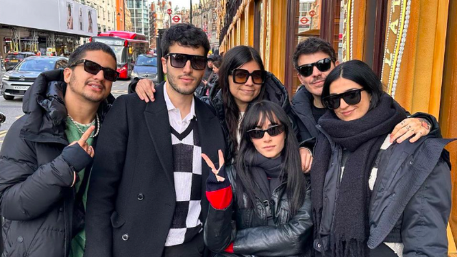 Foto del Instagram de Aitana junto a Sebastian Yatra en un viaje a Londres cuando no confirmaban que estaban juntos pese a las evidencias