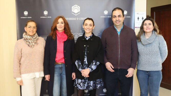 María del Mar Molina, María Dolores Redel, Sara Pinzi, Enrique Yeguas y Pilar Aparicio, del equipo de investigación.