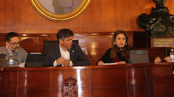 Un momento del Pleno en el Ayuntamiento de Montilla.