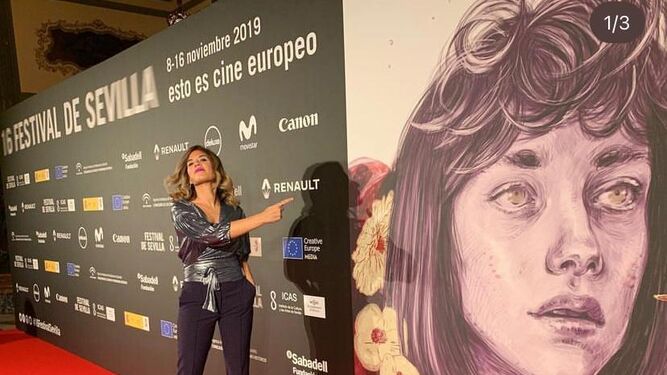 Paola García-Costas, en el último festival de cine de Sevilla celebrado antes de la pandemia.