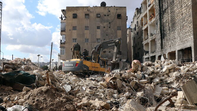 Destrucción en Alepo tras los terremotos