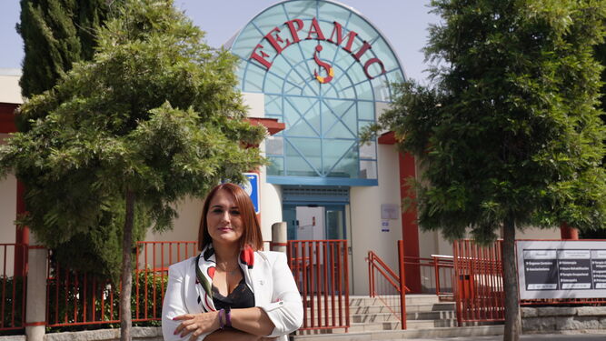 Sara Rodríguez, presidenta de Fepamic, posa en la sede de la entidad.