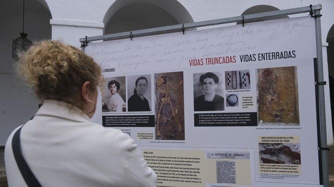 Panel de la exposición 'Historia y memoria con nombre de mujer'.