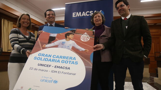 Presentación de la segunda edición de la Gran Carrera Solidaria Gotas Unicef-Emacsa.