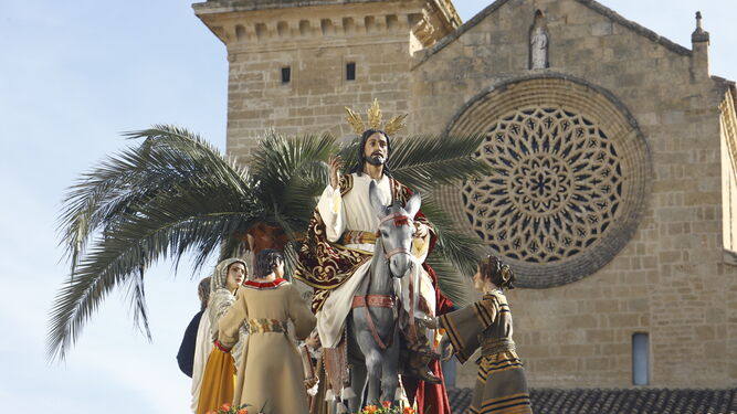 Nuestro Padre Jesús en su Entrada Triunfal, durante su salida procesional de 2022.