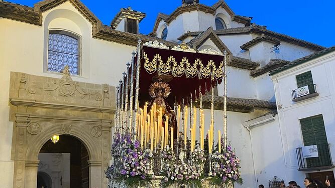 La Virgen de la Caridad, en el Martes Santo de Priego de Córdoba.