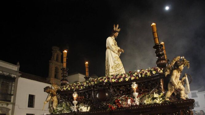 Jesús de Humildad y Paciencia, durante la procesión del Miércoles Santo en Hinojosa.