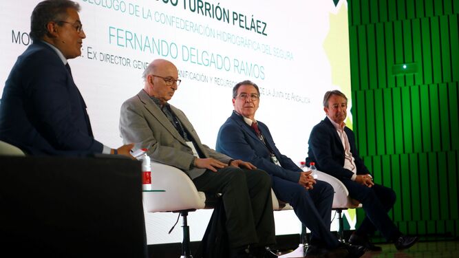 Fernando Delgado, Elías Fereres, Pedro Simón y Francisco Turrión.