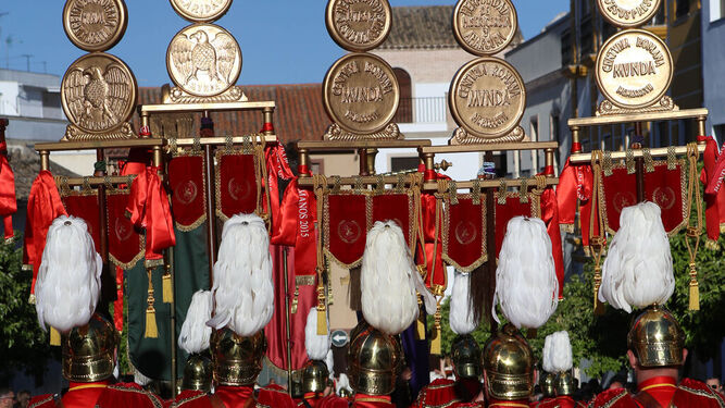 La Centuria Romana Munda, durante su desfile del Viernes Santo.