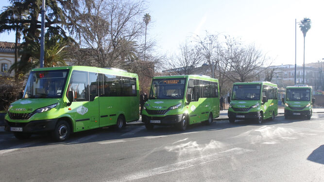 Últimos autobuses adquiridos por Aucorsa.
