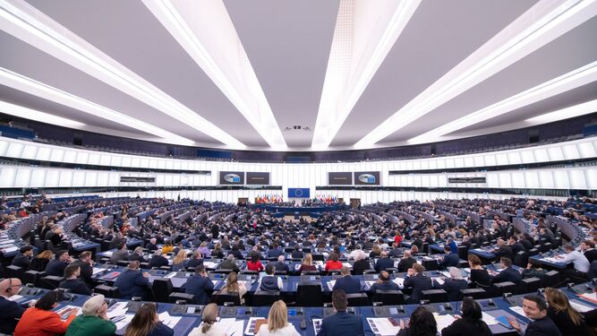 Un pleno del Parlamento Europeo en la localidad de Estrasburgo.