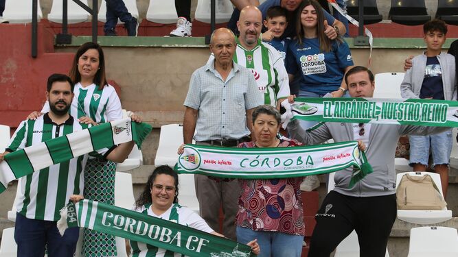 Los aficionados del Córdoba CF presentes en Mérida.