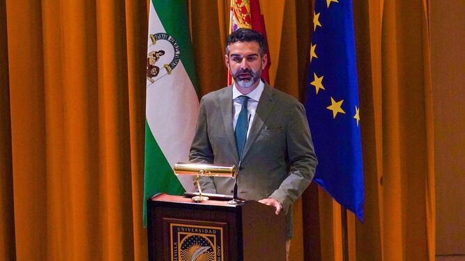 El portavoz del Gobierno andaluz y consejero de Medio Ambiente, Ramón Fernández-Pacheco, en un acto reciente