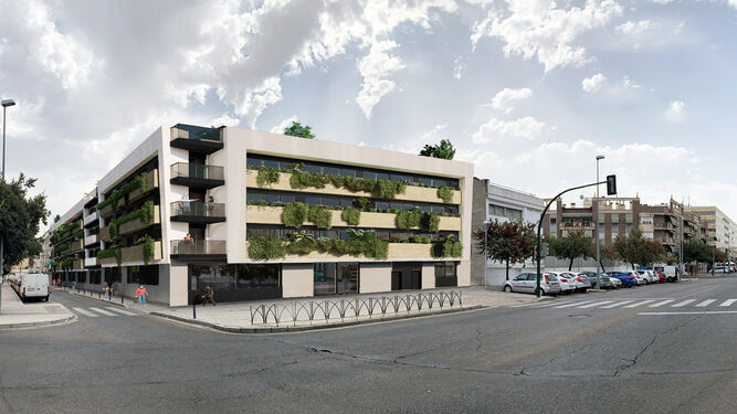 Maqueta del futuro edificio residencial Puntal del Brillante.