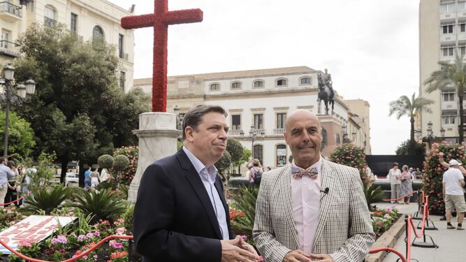 Luis Planas y Antonio Hurtado en una visita a Córdoba.