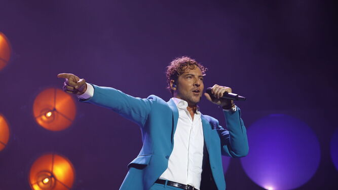 David Bisbal durante el concierto que dio en Córdoba en 2021
