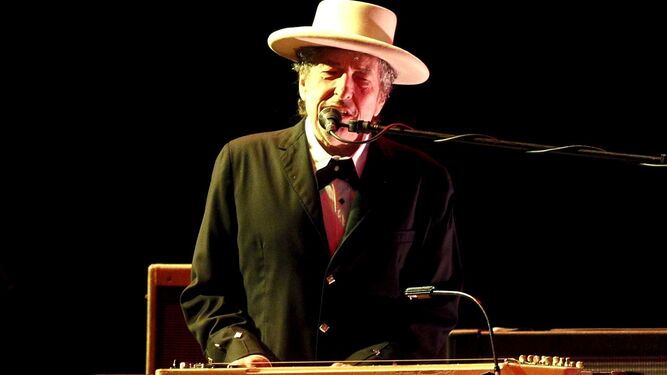 Bob Dylan en una foto de archivo