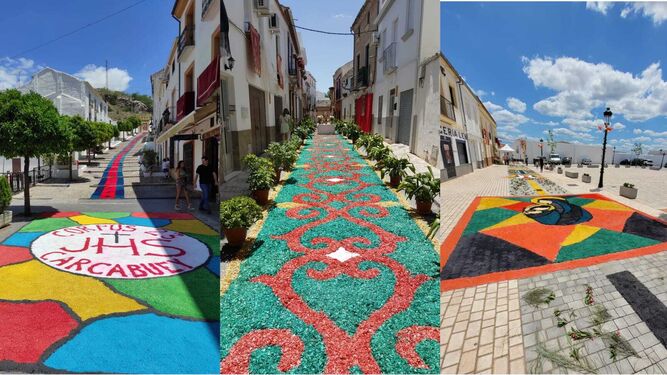 Las alfombras de serrín en Carcabuey, Valenzuela y Belmez.