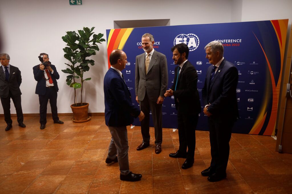 El Rey Felipe VI en la conferencia de la Federaci&oacute;n Internacional del Autom&oacute;vil de C&oacute;rdoba, en im&aacute;genes
