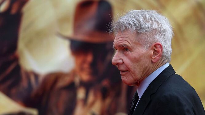 Harrison Ford en la premiere en Londres de 'Indiana Jones y el Dial del  destino'
