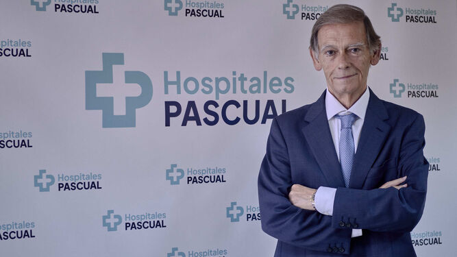 El empresario José Manuel Pascual, en la sede del Hospital de San Rafael.