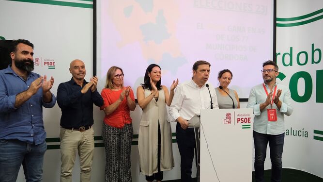 Luis Planas interviene tras conocerse los resultados de las elecciones.