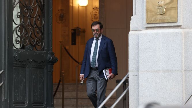Vicente Guilarte a su salida del CGPJ.
