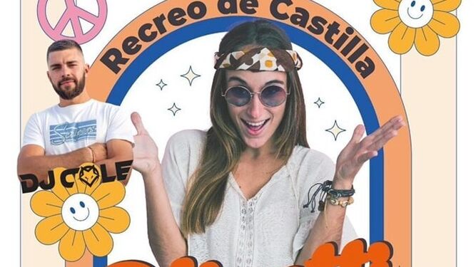 Cartel de la fiesta hippie de Priego de Córdoba.