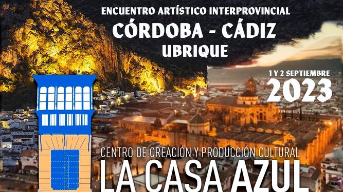 Cartel promocional del encuentro artístico interprovincial Córdoba-Cádiz.
