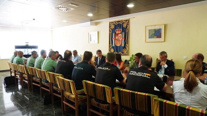Junta Local de Seguridad con motivo de la reunión de ministros en Córdoba.