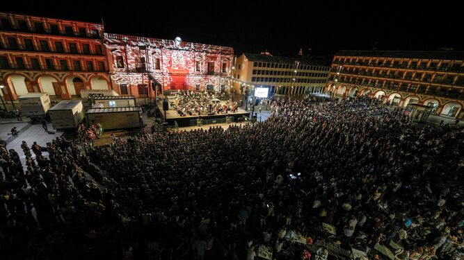 Concierto de la Orquesta de Córdoba en la plaza de La Corredera.