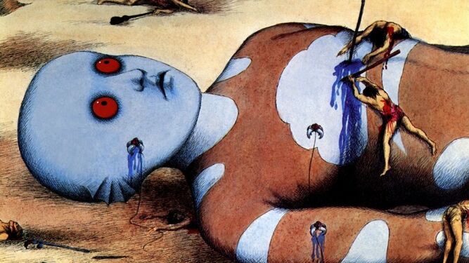 Una imagen de 'El planeta salvaje' (1973, René Laloux).